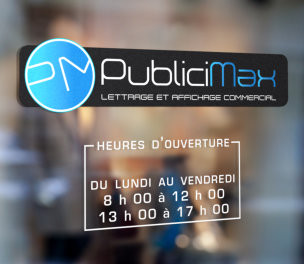 Lettrage de Vitrines